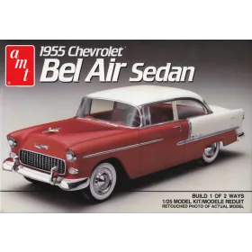 AMT 1119 1955 Chevy Bel Air Sedan (1/25) autó makett
