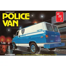   AMT 1123 Chevy Police Van (NYPD) autó makett (1/25) autó makett