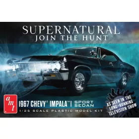   AMT 1124 1967 Chevy Impala 4-Door Supernatural (1/25) autó makett