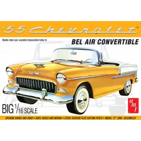 AMT 1134 1955 Chevy Bel Air Convertible (1/16) autó makett