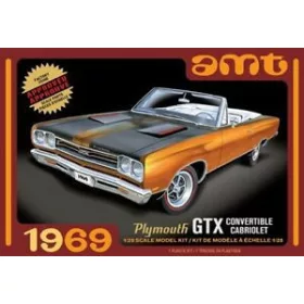   AMT 1137 1969 Plymouth GTX Convertible 2T (1/25) autó makett
