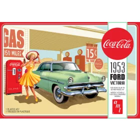   AMT 1146 1953 Ford Victoria Hardtop w/Coca-Cola Machine (1/25) autó makett