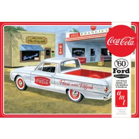   AMT 1189 1960 Ford Ranchero w/Coke Chest (Coca-Cola) autó makett (1/25) autó makett