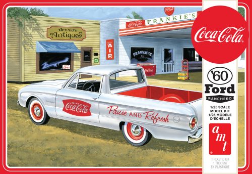 AMT 1189 1960 Ford Ranchero w/Coke Chest (Coca-Cola) autó makett (1/25) autó makett