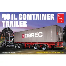   AMT 1196 40' Semi Container Trailer (1/24) kamion makett