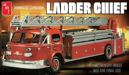 AMT 1204 American LaFrance Ladder Chief Fire Truck (1/25) Tűzoltóautó makett