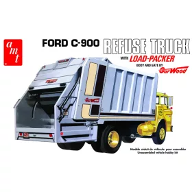   AMT 1247 Ford C-900 Gar Wood Load Packer Garbage Truck (1/25) szemetes autó makett