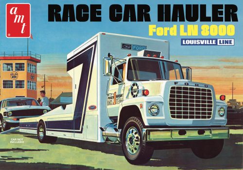 AMT AMT1316 Ford LN 8000 Race Car Hauler (1/25)