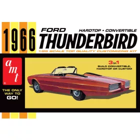   AMT 1328 1966 Ford Thunderbird Hardtop/Convertible (1/25) makett autó