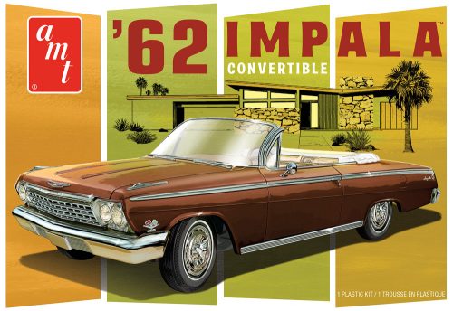 AMT 1355 1962 Chevy Impala Convertible (1/25)