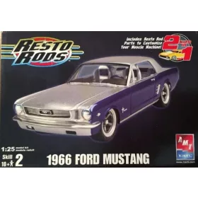 AMT 38377 1966 Ford Mustang (1/25) makett autó