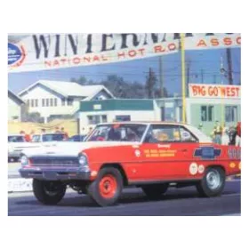 AMT 772 1966 Chevrolet Nova Bill Jenkins (1/25) makett autó