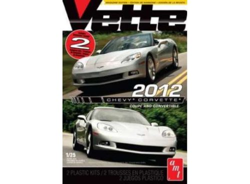 AMT AMT786 2012 Corvette Coupe and Convertible Double Kit Vette Magazine (1/25)