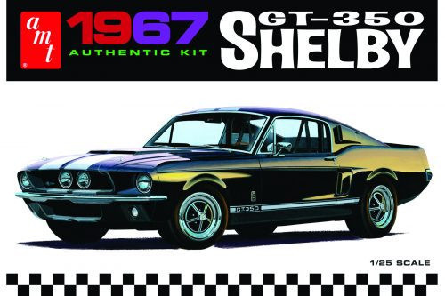 AMT 800 1967 Shelby GT350 - White (1/25) makett autó