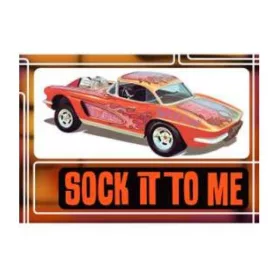   AMT 803 1962 Chevrolet Corvette Includes Pre-lettered drag slicks, mulitple engine and wheel options (1/25) makett autó