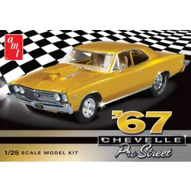 AMT 876 1967 Chevy Chevelle Pro Street (1/25) makett autó