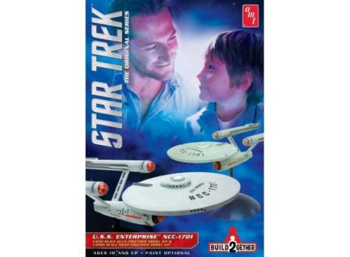 AMT 913 Star Trek USS Enterprise Build2gether 1 glue & 1 snap (1/650)