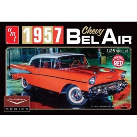   AMT 988 Chevrolet Bel Air Molded in red Lucinda Lewis Car Culture Diorama (1/25) makett autó