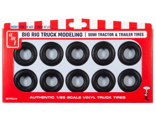 AMT PP023 Big Rig Truck Tire Parts Pack (1/25) makett autó