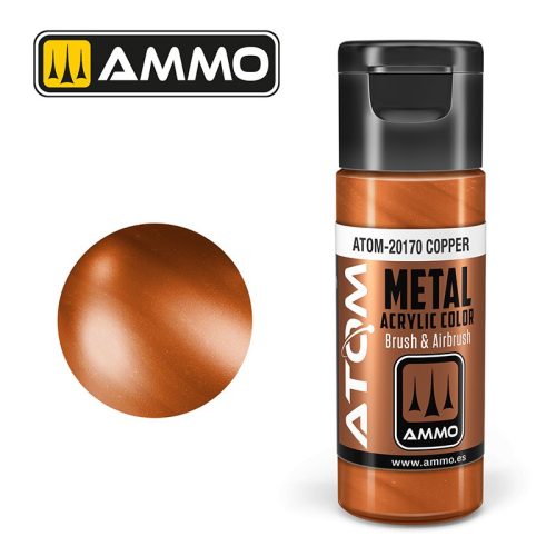 ATOM-20170 ATOM METALLIC Copper akril makett festék