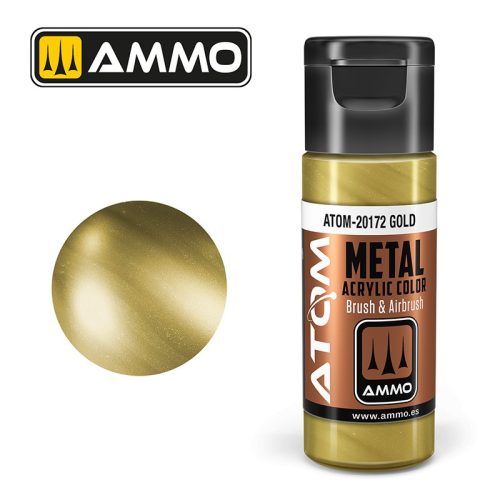 ATOM-20172 ATOM METALLIC Gold akril makett festék