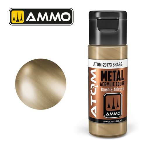 ATOM-20173 ATOM METALLIC Brass akril makett festék