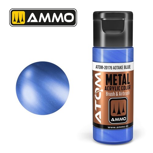 ATOM-20176 ATOM METALLIC Aotake Blue akril makett festék