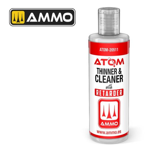 ATOM-20511 ATOM Thinner and Cleaner with Retarder 60 ml akril hígító és tisztító kötéslassítóval