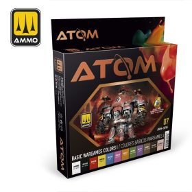   ATOM-20706 ATOM Basic Wargames Colors I Set akril makett festék
