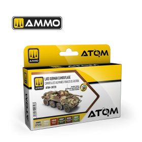   ATOM-20728 Late German Camouflage Set akril makett festék készlet