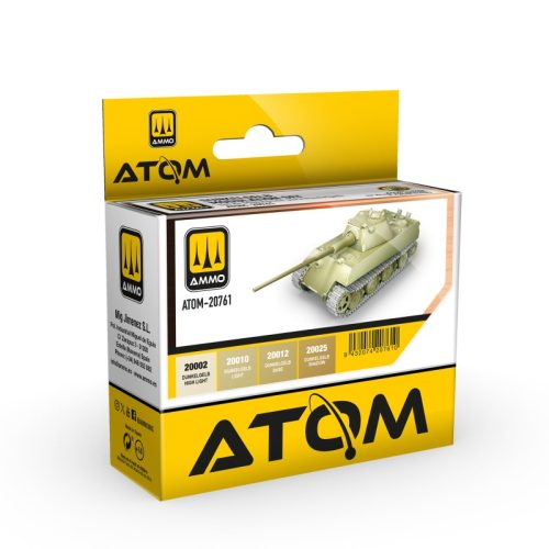 ATOM-20761 ATOM Dunkelgelb Modulation Set - akril makett festék készlet