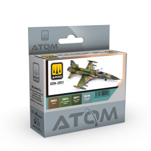 ATOM-20921 ATOM USAF TAC Colors 1960S-1970S (also Vietnam Era) Set akril makett festék készlet