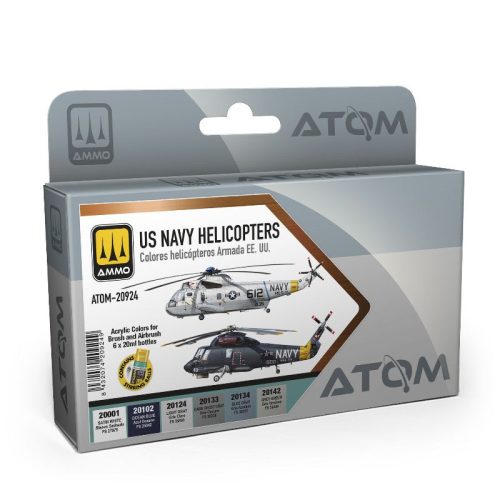 ATOM-20924 ATOM U.S. NAVY Helicopters - akril makett festék készlet