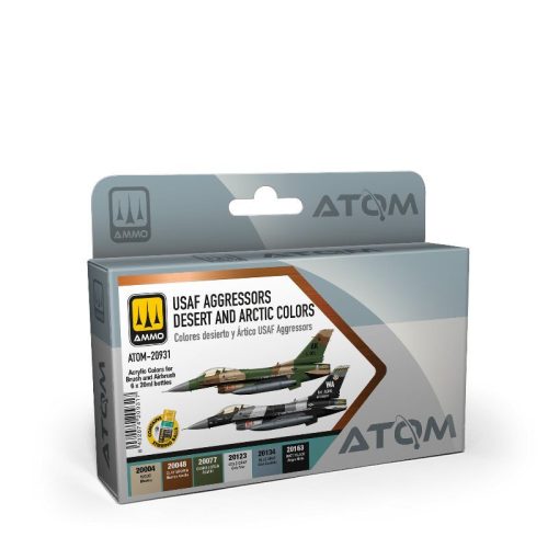 ATOM-20931 ATOM USAF Aggressors Desert and Artic Colors - akril makett festék készlet