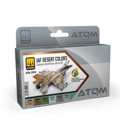 ATOM-20938 IAF Desert Colors Set akril makett festék készlet