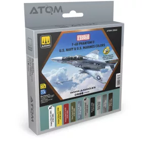   ATOM-20944 F-4B PHANTOM II US NAVY & US MARINES akril makett festék készlet