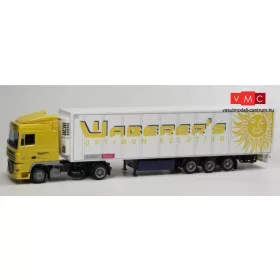   AWM 57714 DAF XF 105 nyergesvontató, hűtődobozos félpótkocsival - Waberer's - Optimum Solution (H0)