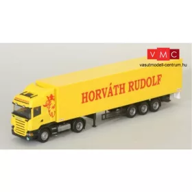   AWM 57943 Scania nyergesvontató, dobozos félpótkocsival - Horváth Rudolf (H0)