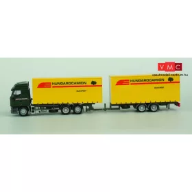 AWM 74183 MAN TGX XLX nyergesvontató, ponyvás félpótkocsival - Waberer