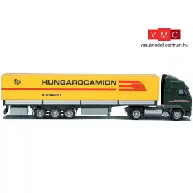   AWM 71084 Volvo FH Glob. nyergesvontató, ponyvás félpótkocsival - Hungarocamion (H0)