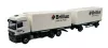 AWM 76234 Mercedes-Benz Actros dobozos cserefelépítményszállító teherautó, pótkocsival - Brillux (H0)
