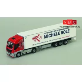 AWM 912101 Iveco Stralis HW nyergesvontató, hűtődobozos félpótkocsival - Weyres (H0)