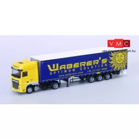 AWM 939201 DAF XF106/2 SSC nyergesvontató, ponyvás félpótkocsival - Waberer's (H0)