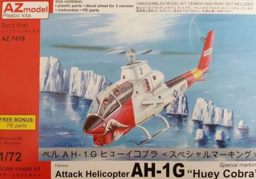 AZ7418 Bell AH-1G Huey Cobra Special helikopter makett 1/72