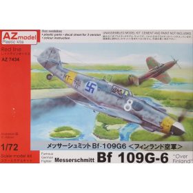   AZ7434 Messerschmitt Bf 109 G-6 Finland repülőgép makett 1/72