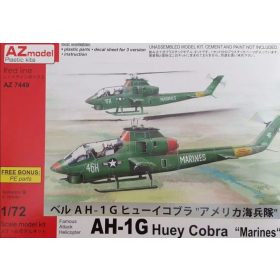 AZ7449 Bell AH-1G Huey Cobra Marines helikopter makett 1/72