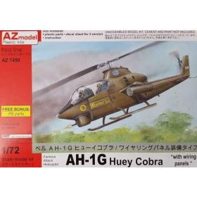 AZ7450 Bell AH-1G Huey Cobra w/panels helikopter makett 1/72
