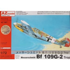 AZ7467 Messerschmitt Bf 109G-2 Trop repülőgép makett 1/72