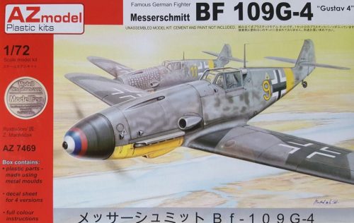 AZ7469 Messerschmitt Bf 109G-4 Gustav 4 repülőgép makett 1/72