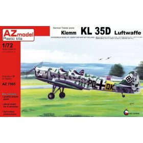 AZ7505 Klemm Kl 35D Luftwaffe repülőgép makett 1/72